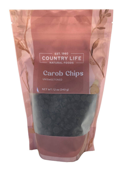 Carob Chips, Unsweetened by Country Life Natural Foods