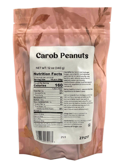 Carob Coated Peanuts by Country Life Natural Foods