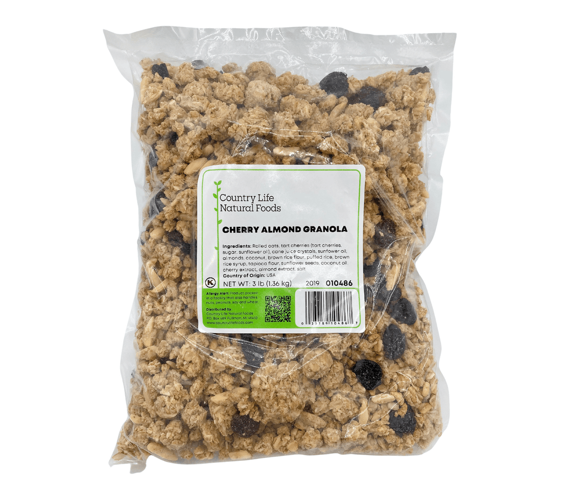 Slow-Baked Cherry Almond Granola by Country Life Natural Foods