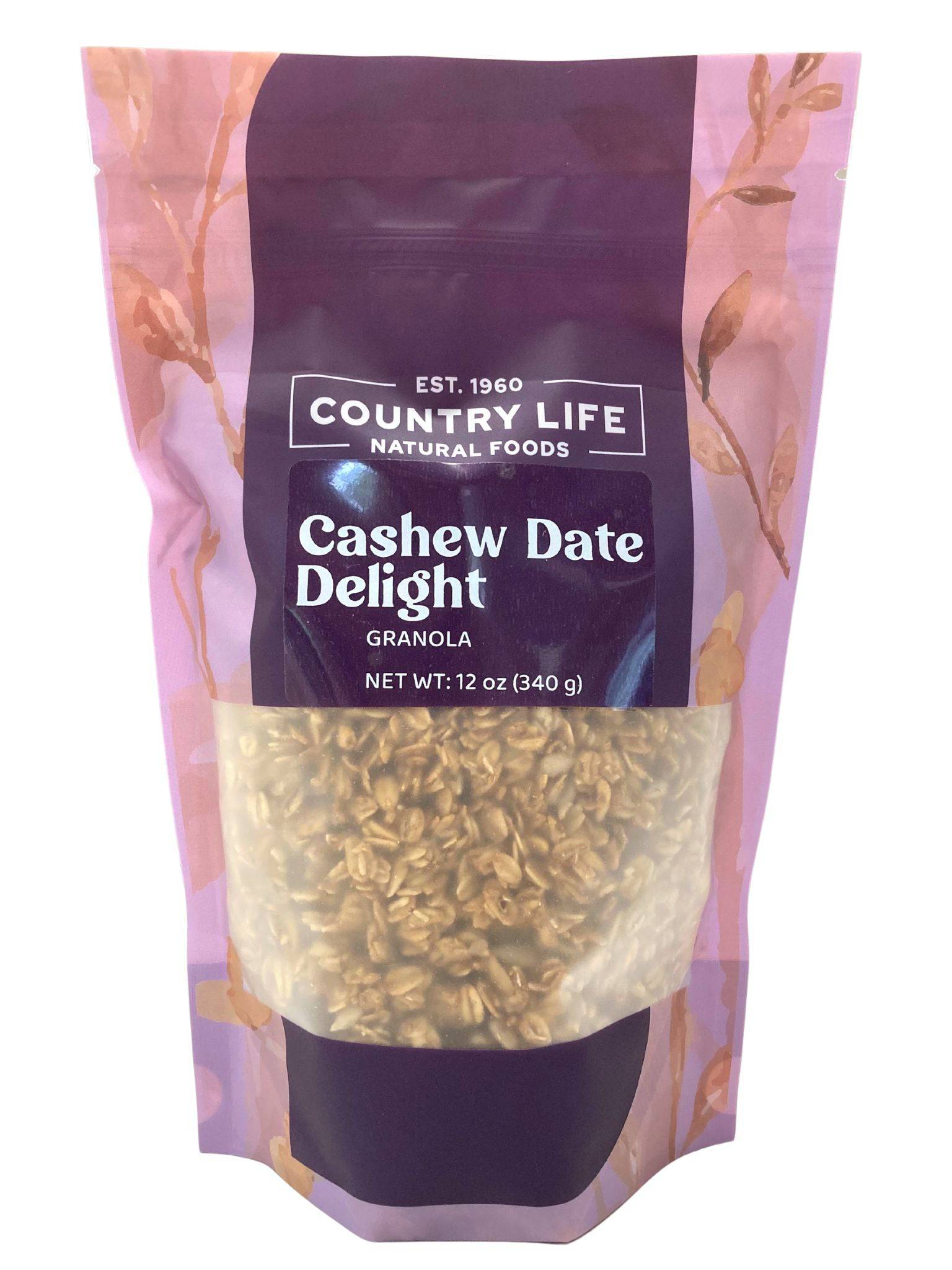 Slow-Baked Cashew Date Granola by Country Life Natural Foods