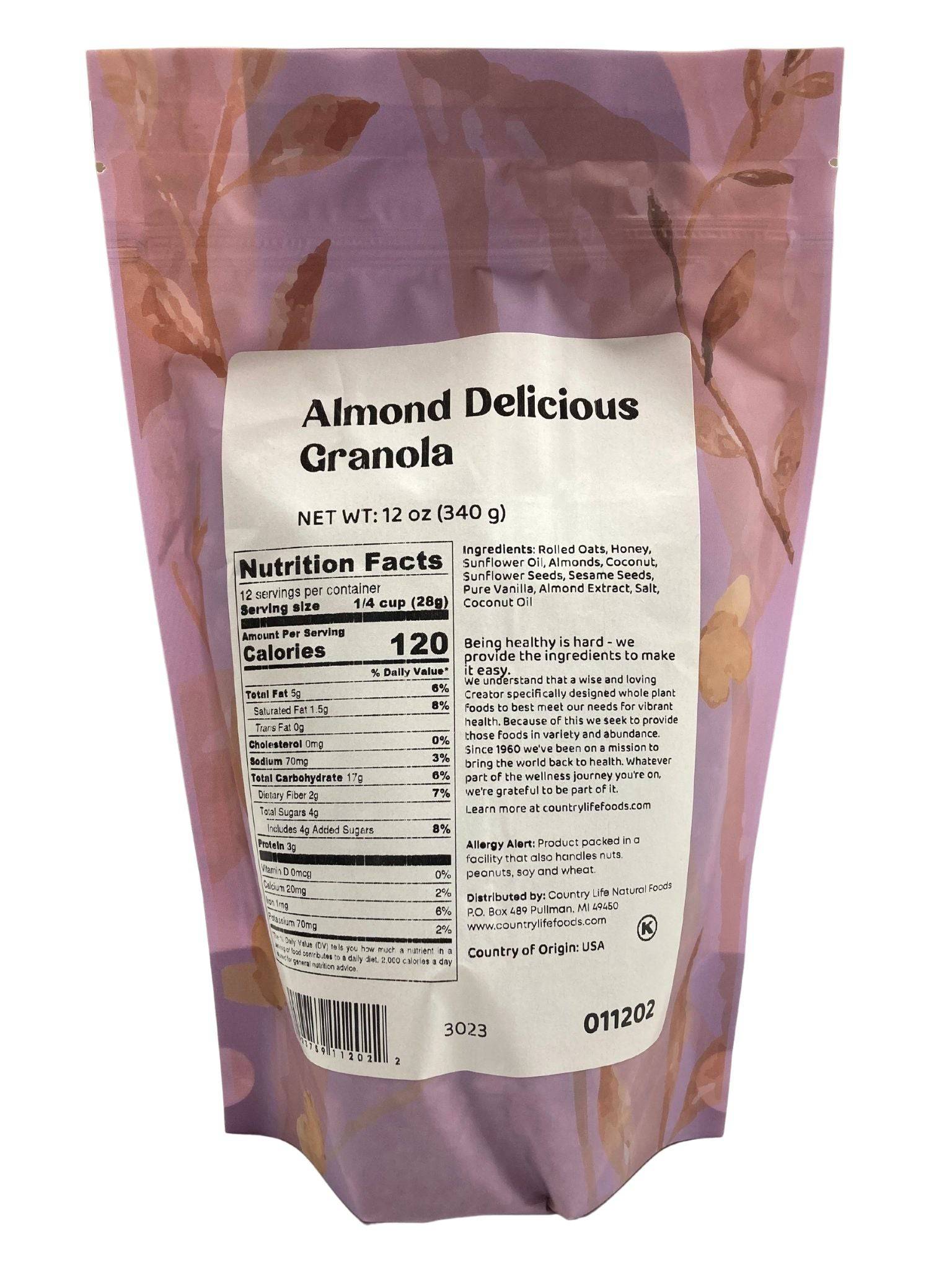 Slow-Baked Almond Delicious Granola by Country Life Natural Foods