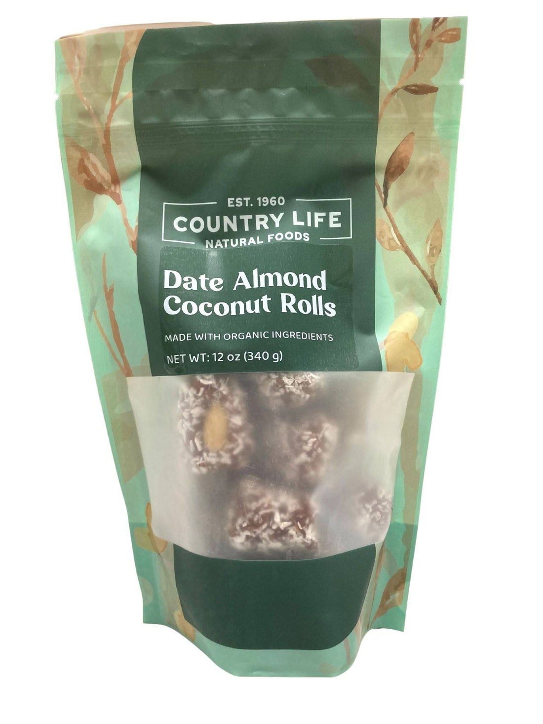 Date Coconut Roll, Almond, Organic by Country Life Natural Foods