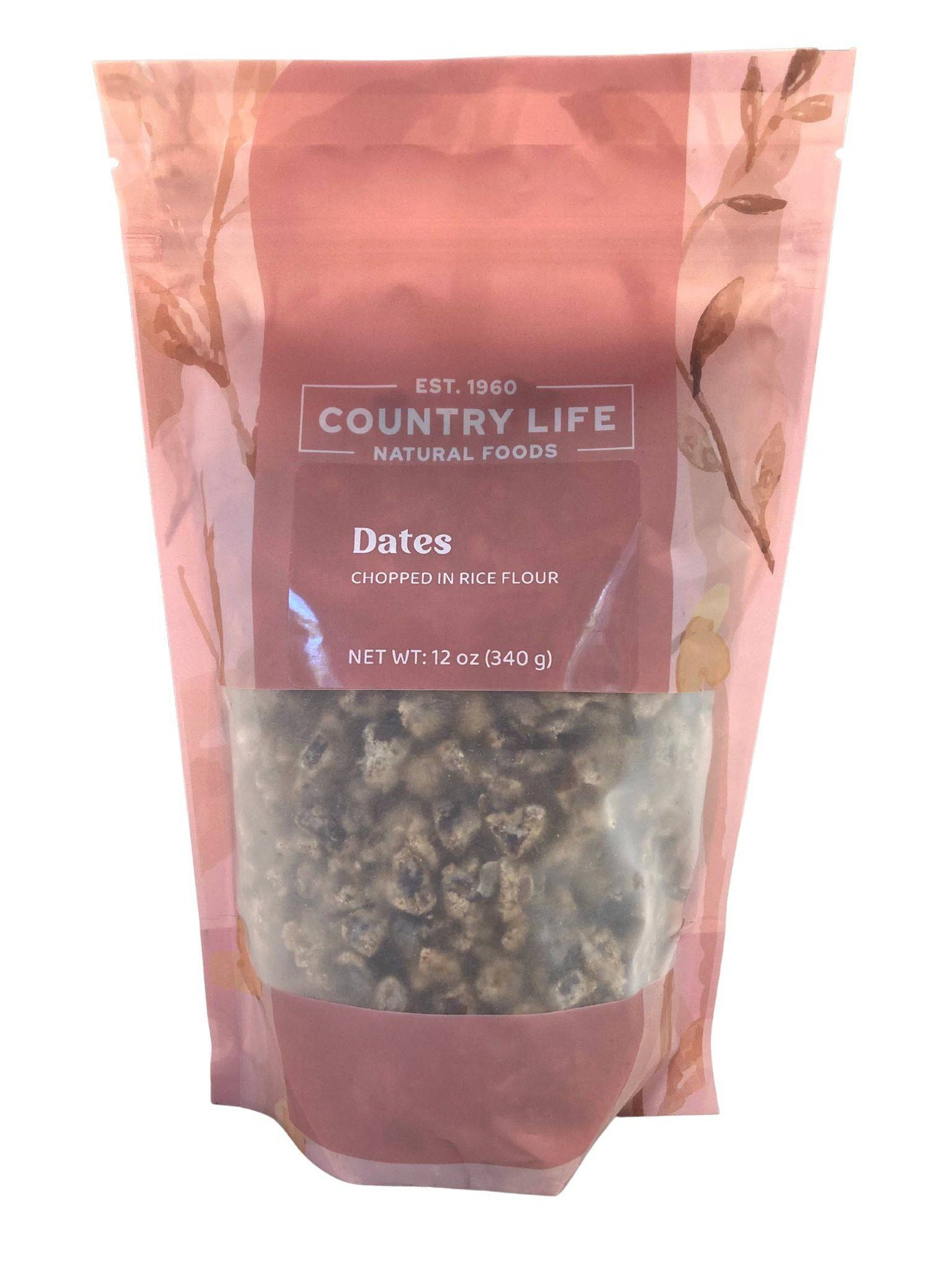 Dates, Chopped, Rice Flour by Country Life Natural Foods