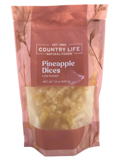 Pineapple Dices, Low Sugar by Country Life Natural Foods