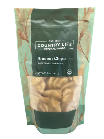 Banana Chips, Sweetened, Organic