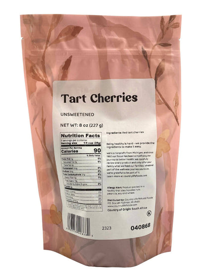 Cherries, Tart, Unsweetened by Country Life Natural Foods