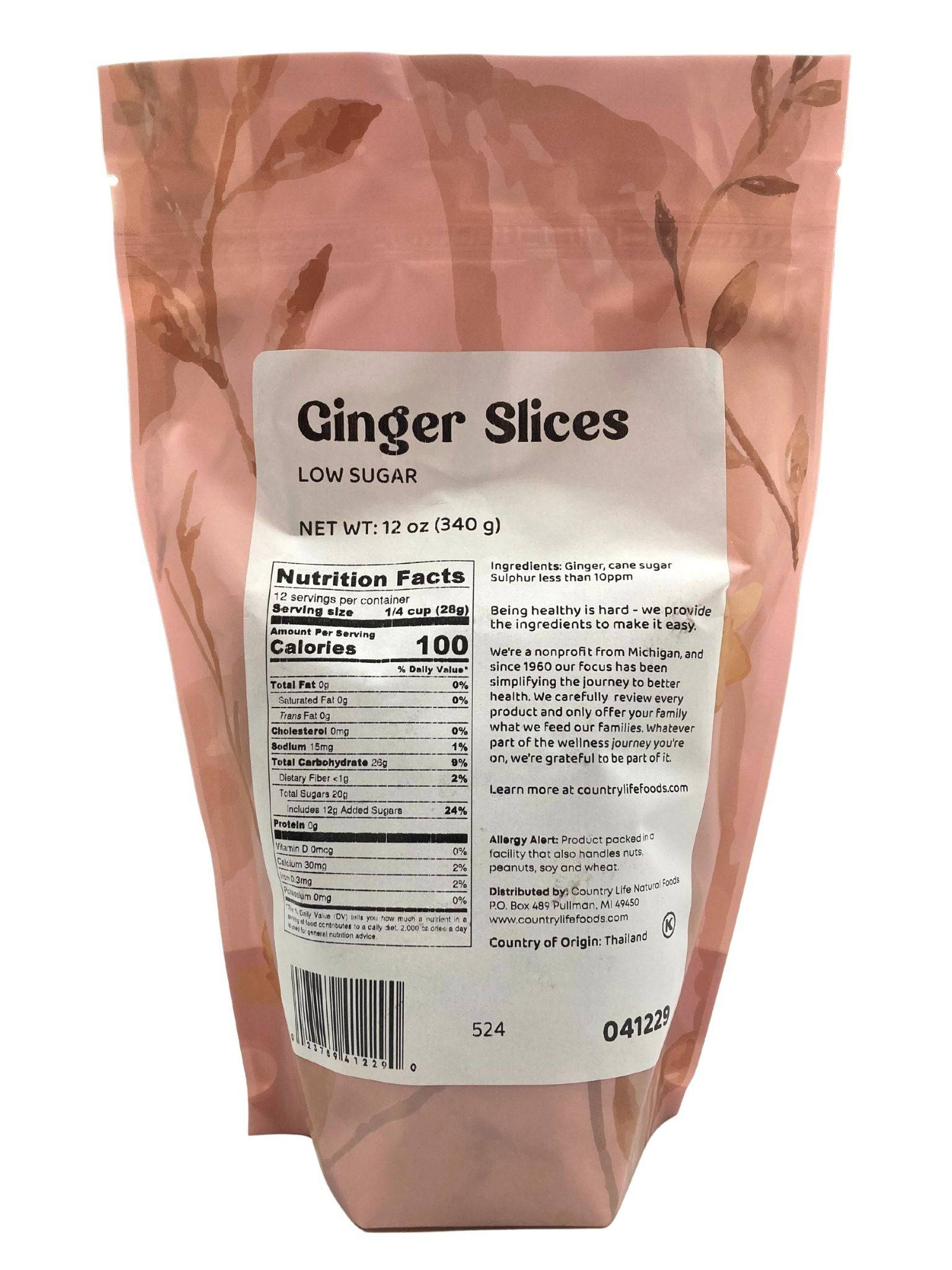 Ginger Slices by Country Life Natural Foods