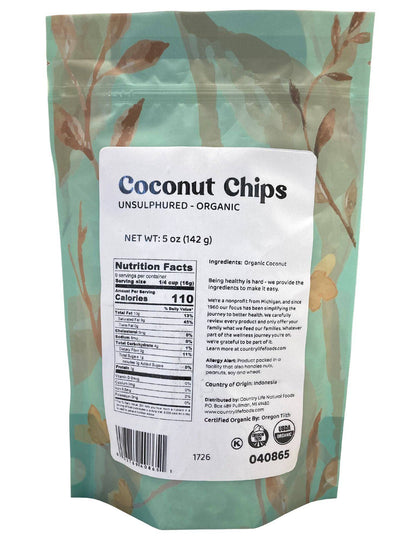 Coconut Chips, Organic by Country Life Natural Foods