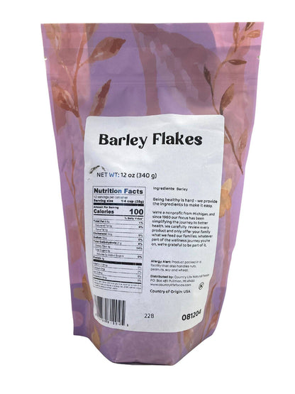 Barley, Rolled Flakes by Country Life Natural Foods