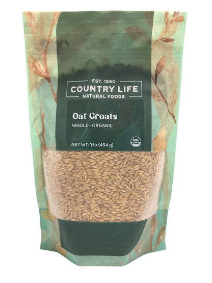 Oat Groats, Whole, Organic by Country Life Natural Foods