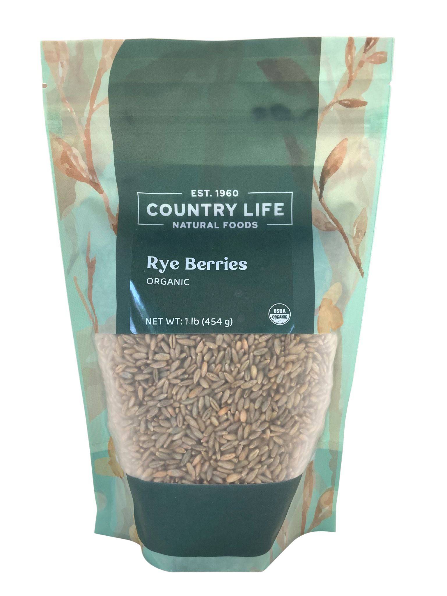 Rye Berries, Organic by Country Life Natural Foods
