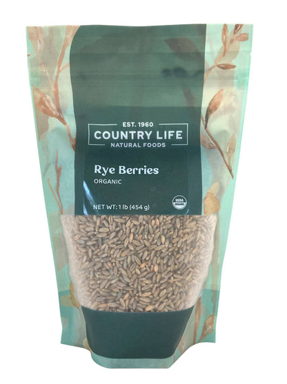 Rye Berries, Organic by Country Life Natural Foods