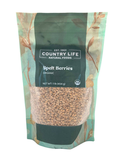 Spelt Berries, Organic by Country Life Natural Foods