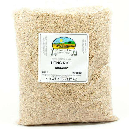 Long Rice, Brown, Organic by Country Life Natural Foods
