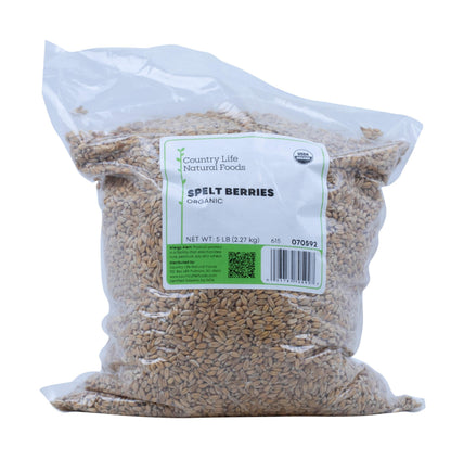 Spelt Berries, Organic by Country Life Natural Foods