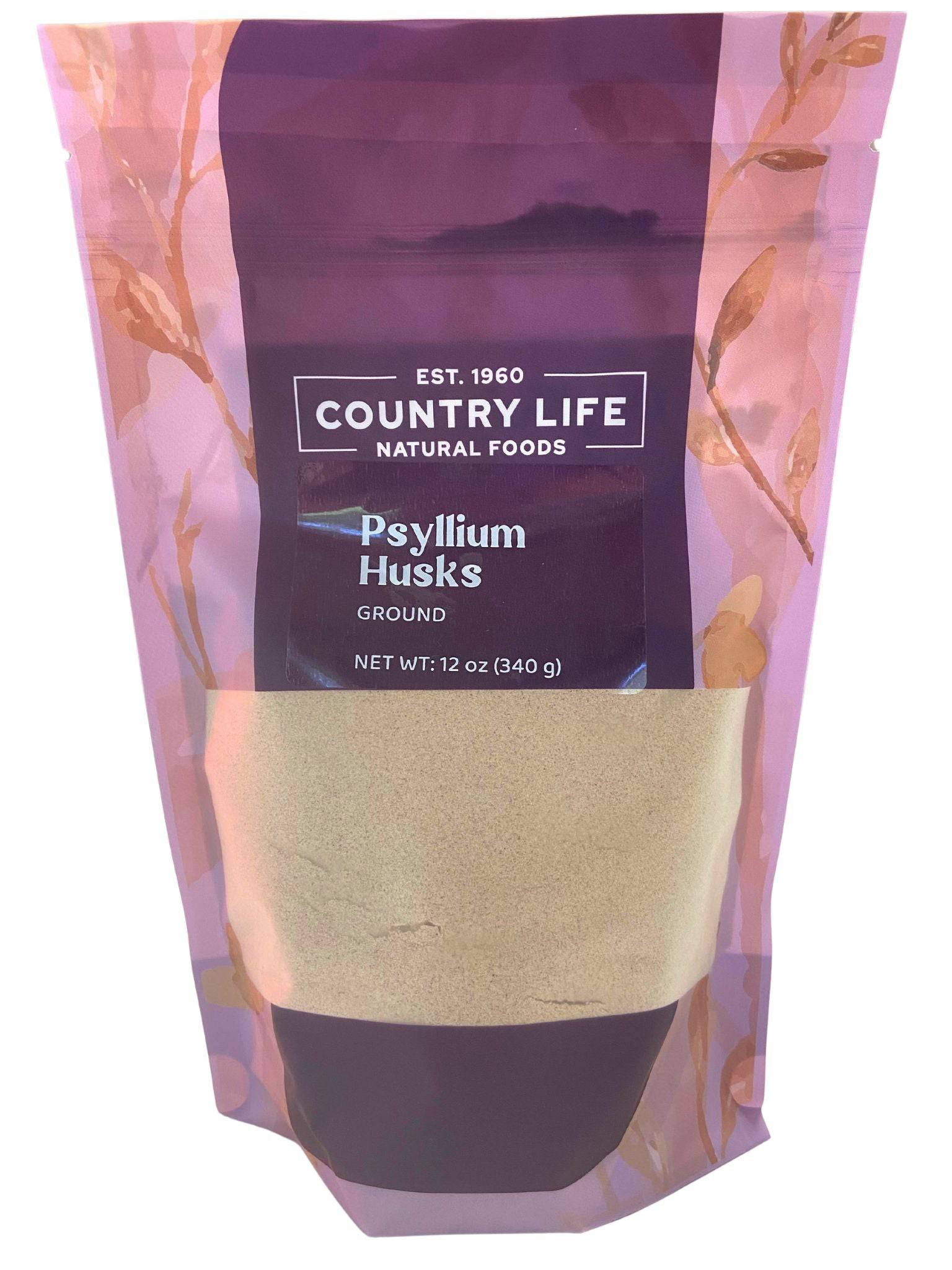 Psyllium Husks, Ground by Country Life Natural Foods