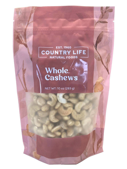 Cashews, Whole by Country Life Natural Foods