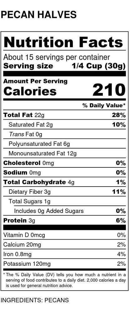 Pecan Halves, Fancy, Jumbo by Country Life Natural Foods