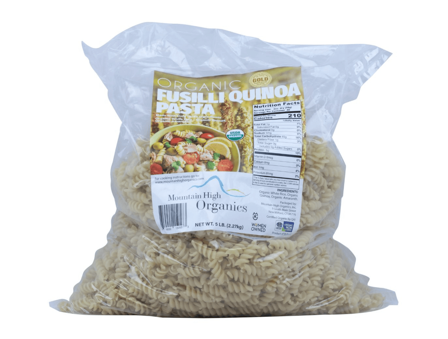 Fusilli, Quinoa, Organic, Gluten-Free by Country Life Natural Foods