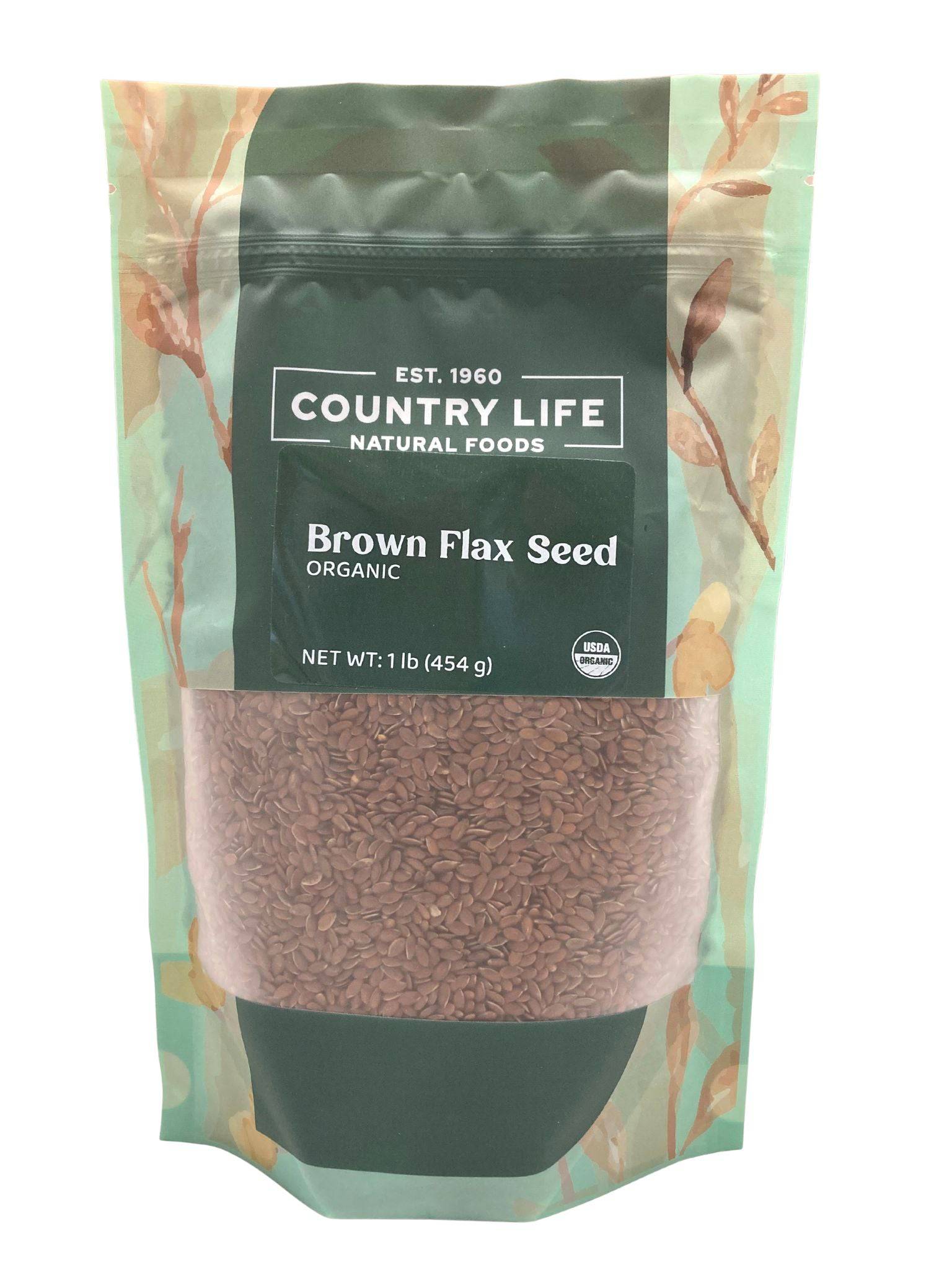 Flax Seeds, Brown, Organic by Country Life Natural Foods