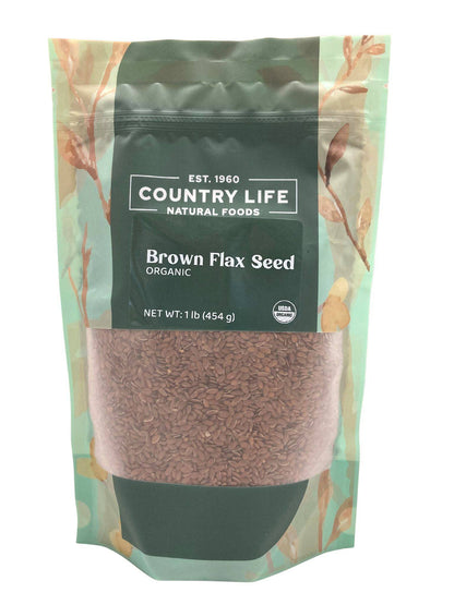 Flax Seeds, Brown, Organic by Country Life Natural Foods