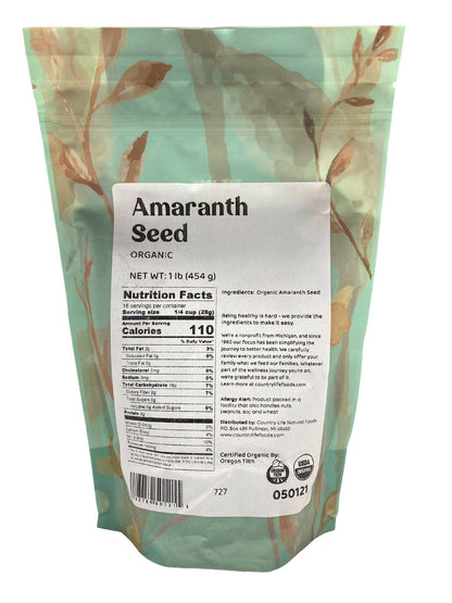 Amaranth Seed, Organic by Country Life Natural Foods