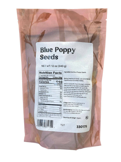 Poppy Seeds, Blue by Country Life Natural Foods