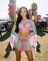 Rainbow Mesh Flow Top & Skirt Set by Rave Fix