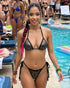 Sequin Net Tie Side 2PC Bikini Set 