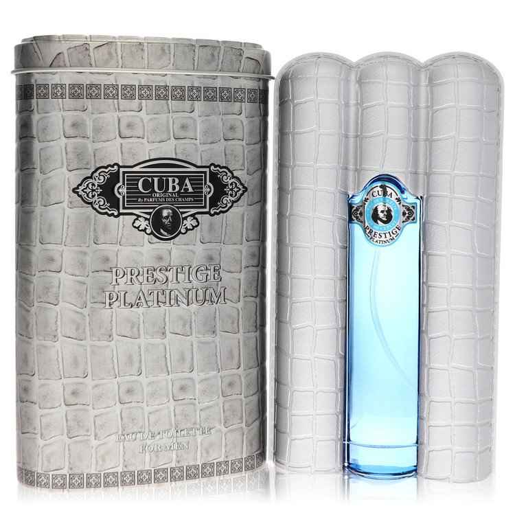 Cuba Prestige Platinum by Fragluxe Eau De Toilette Spray 3 oz for Men