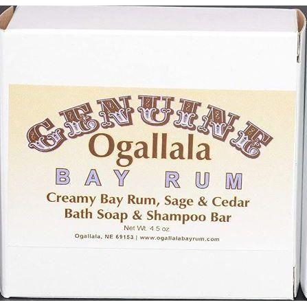 Ogallala Bay Rum, Sage &amp; Cedar Creamy Soap &amp; Shampoo Bar 4.5 Oz by Pasteur Pharmacy