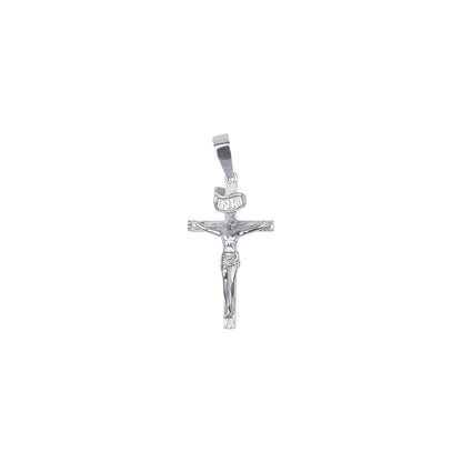 Jesus Crucifix Cross Pendant Solid 925 Sterling Silver