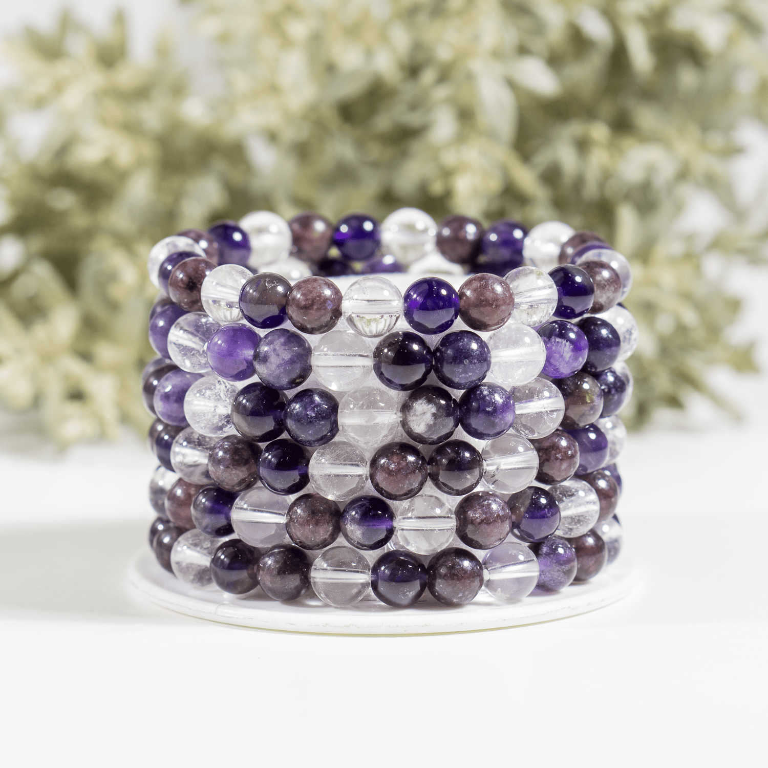 CROWN Chakra Crystal Bracelet