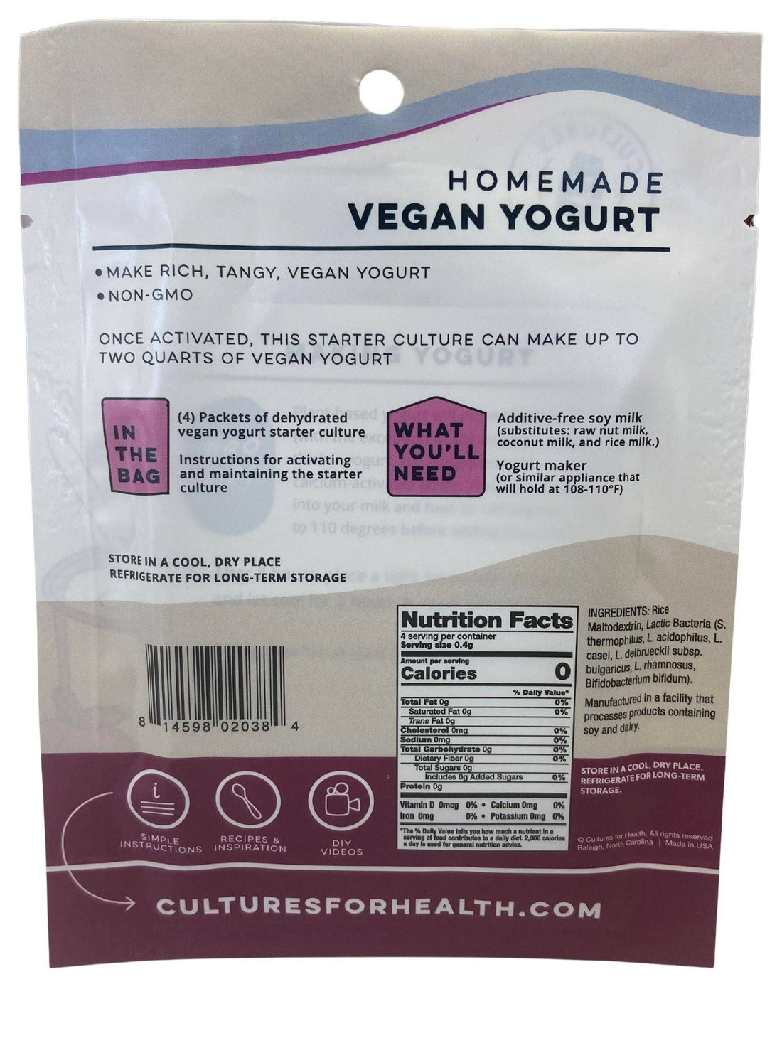Starter Culture, Yogurt, Vegan by Country Life Natural Foods
