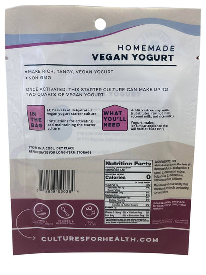 Starter Culture, Yogurt, Vegan by Country Life Natural Foods