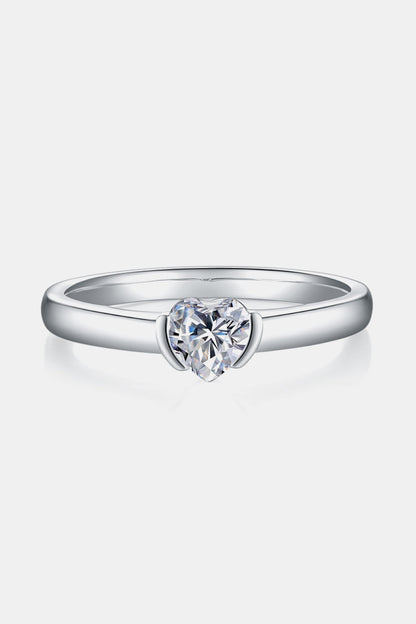 Brilliant Round Cut Sparkala™ Platinum Over Pure Sterling Silver Solitaire Ring by Sparkala
