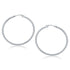 10k White Gold Polished Hoop Earrings (40 mm) by Bids.com