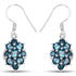 4.32 Carat Genuine London Blue Topaz .925 Sterling Silver Earrings by Bids.com