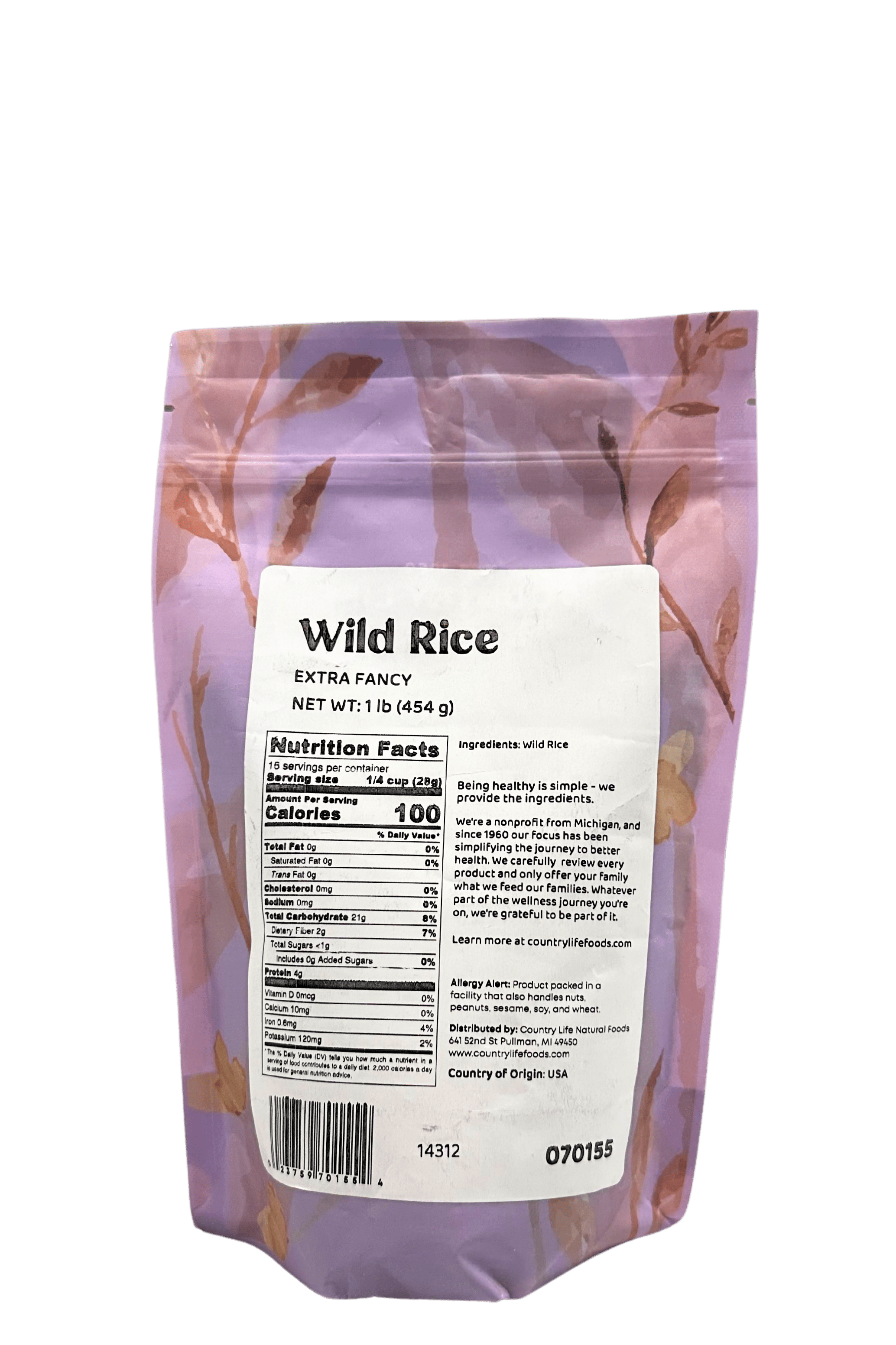 Wild Rice, Extra Fancy by Country Life Natural Foods