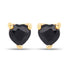 0.70 Carat Genuine Black Sapphire 14K Yellow Gold Earrings  DestGlow