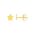 14k Yellow Gold Post Earrings with Stars by Bids.com