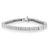 14K White Gold Princess Cut Diamond Bracelet (1.00 cttw, H-I Color, SI1-SI2 Clarity) by Bids.com