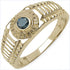0.20 Carat Genuine Blue Diamond .925 Sterling Silver Ring by Bids.com
