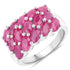 4.05 Carat Genuine Ruby .925 Sterling Silver Ring by Bids.com