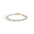 10K Yellow and White Gold 2.00 Cttw Diamond "S" Link 7" Bracelet (H-I Color, I2-I3 Clarity) by Bids.com