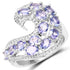 2.21 Carat Genuine Tanzanite .925 Sterling Silver Ring by Bids.com