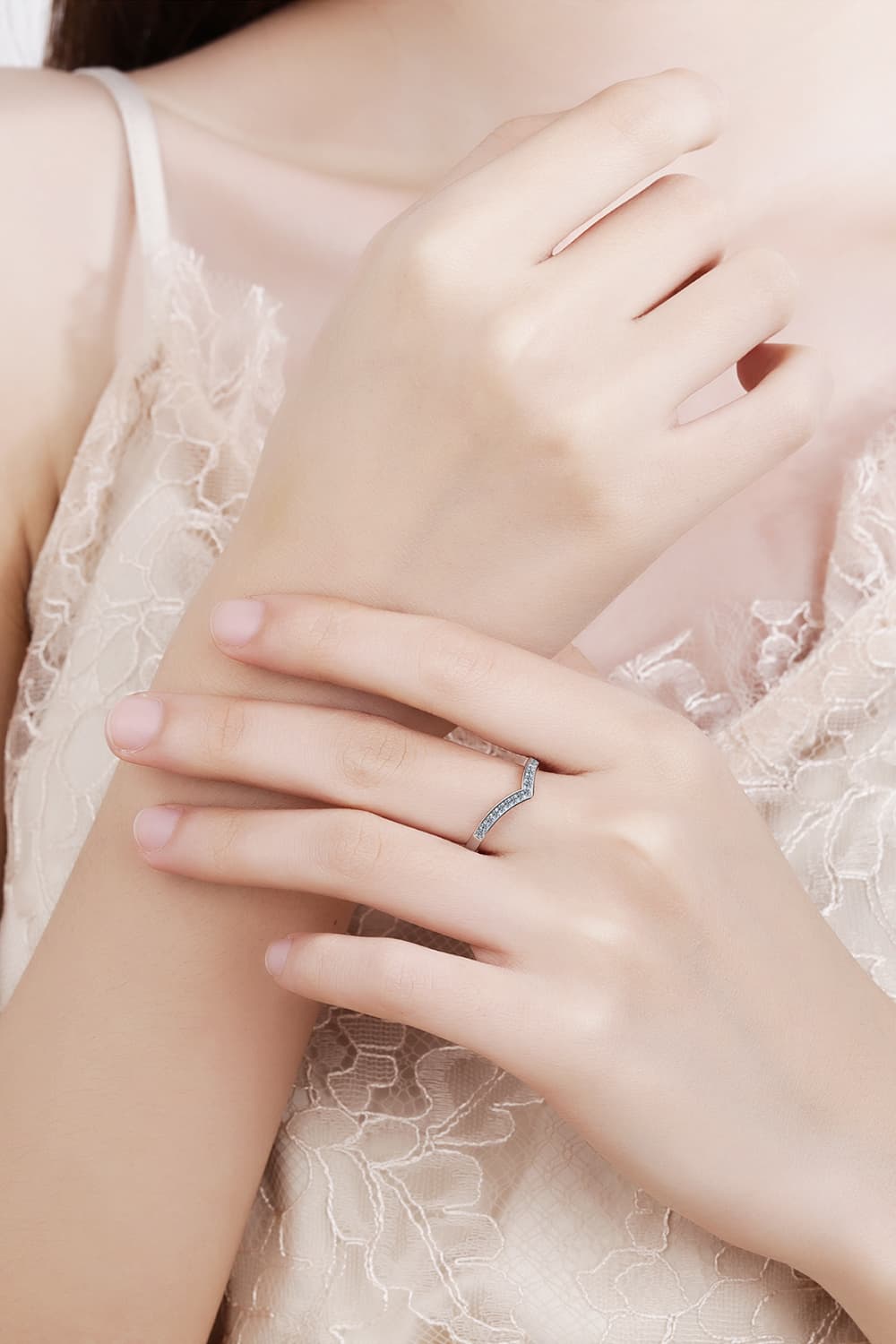 Minimalist Sparkala™ Rhodium-Plated Ring by Sparkala