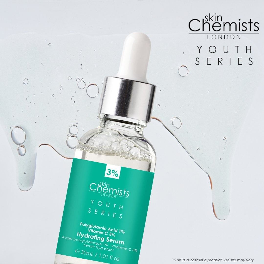 Hydrating Serum Polyglutamic Acid 1%, Vitamin C 3% 30ml by skinChemists US