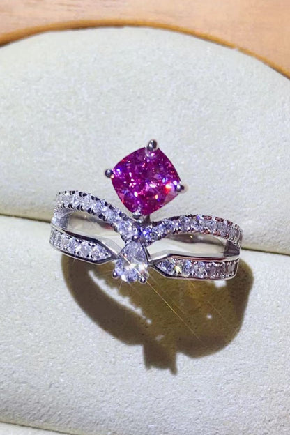 At Your Best 1 Carat Pink Pink Sparkala™ Ring (Platinum Over Pure Sterling Silver) by Sparkala