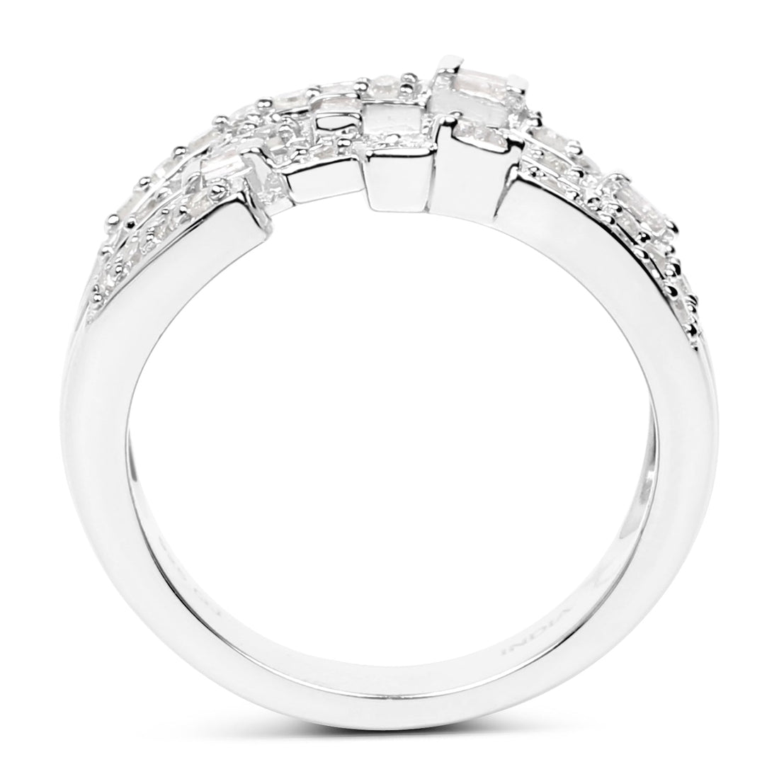 0.60 Carat Genuine White Diamond .925 Sterling Silver Ring by Bids.com